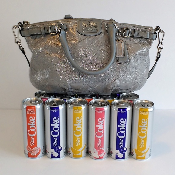 Coach Handbags - Coach silver leather handbag